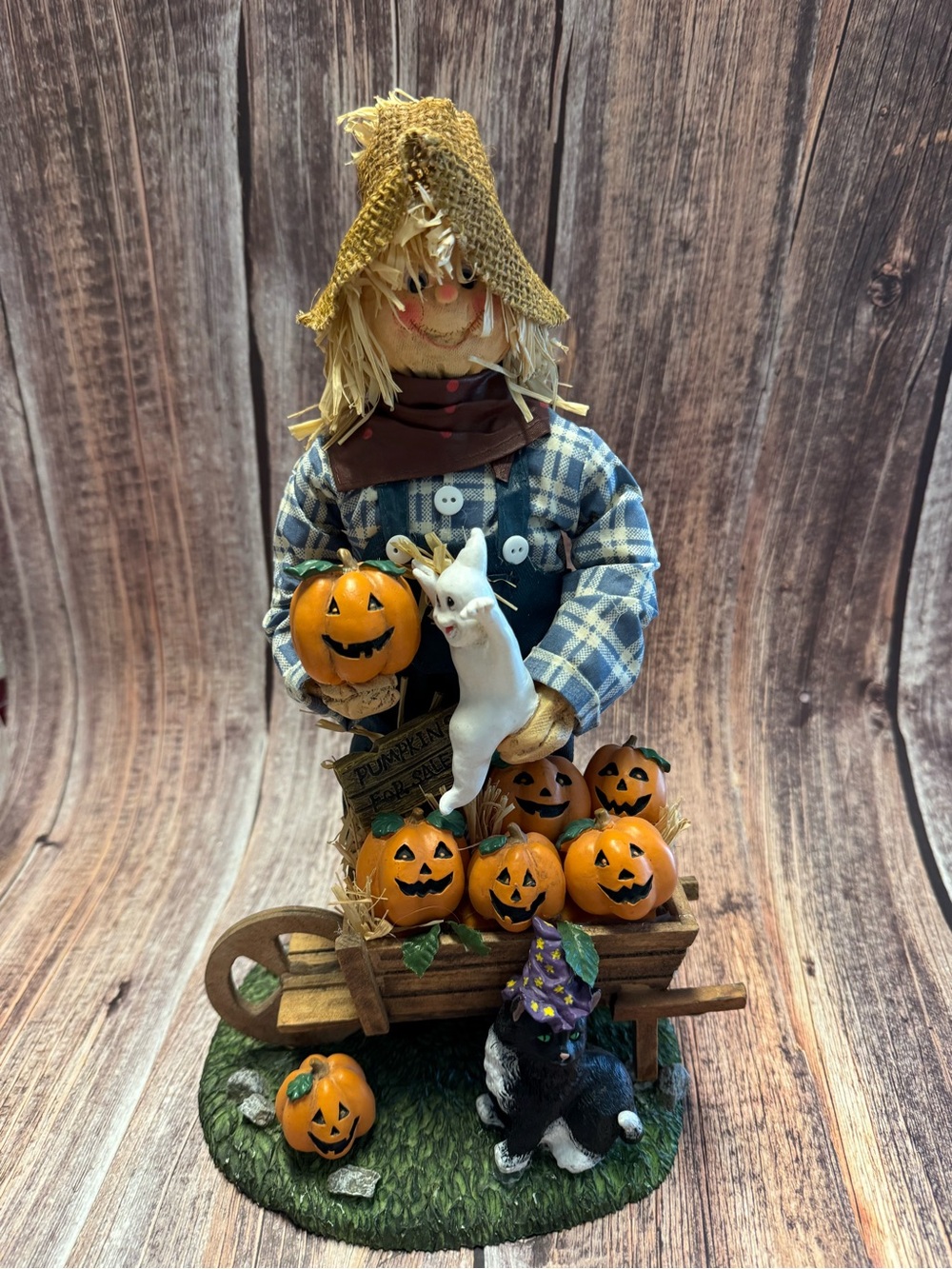 Preowned Scarecrow 14"x8" Decor Item #PHK7624